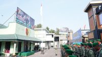 Upacara HUT TNI ke 81 di Makodim 0808 Blitar